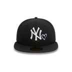 NEW ERA NY Yankees Black White Heart Icon 59FIFTY Fitted Cap 60943447