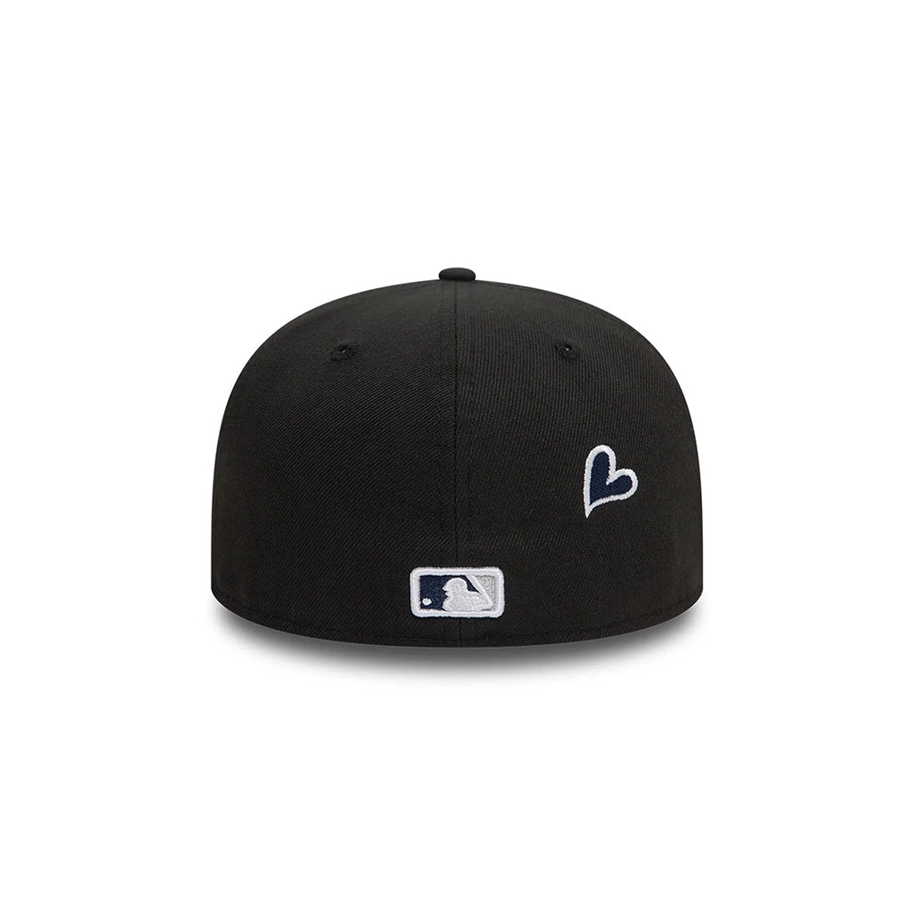 NEW ERA NY Yankees Black White Heart Icon 59FIFTY Fitted Cap 60943447