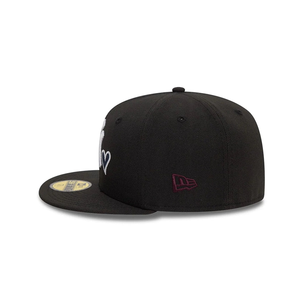NEW ERA NY Yankees Black White Heart Icon 59FIFTY Fitted Cap 60943447