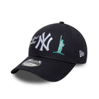 NEW ERA NY Yankees City Icon 9FORTY Cap Navy White 60856324