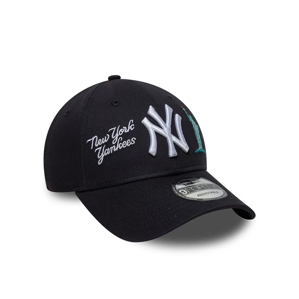 NEW ERA NY Yankees City Icon 9FORTY Cap Navy White 60856324