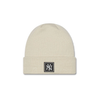 NEW ERA NY Yankees Cuff Knit Beige White Beanie 60284962