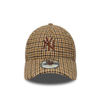 NEW ERA NY Yankees MLB Check Beige 9TWENTY A-Frame Adjustable Cap 60915795