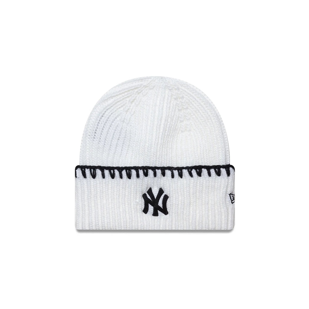 NEW ERA NY Yankees MLB Chunky Cuff Knit Beanie White