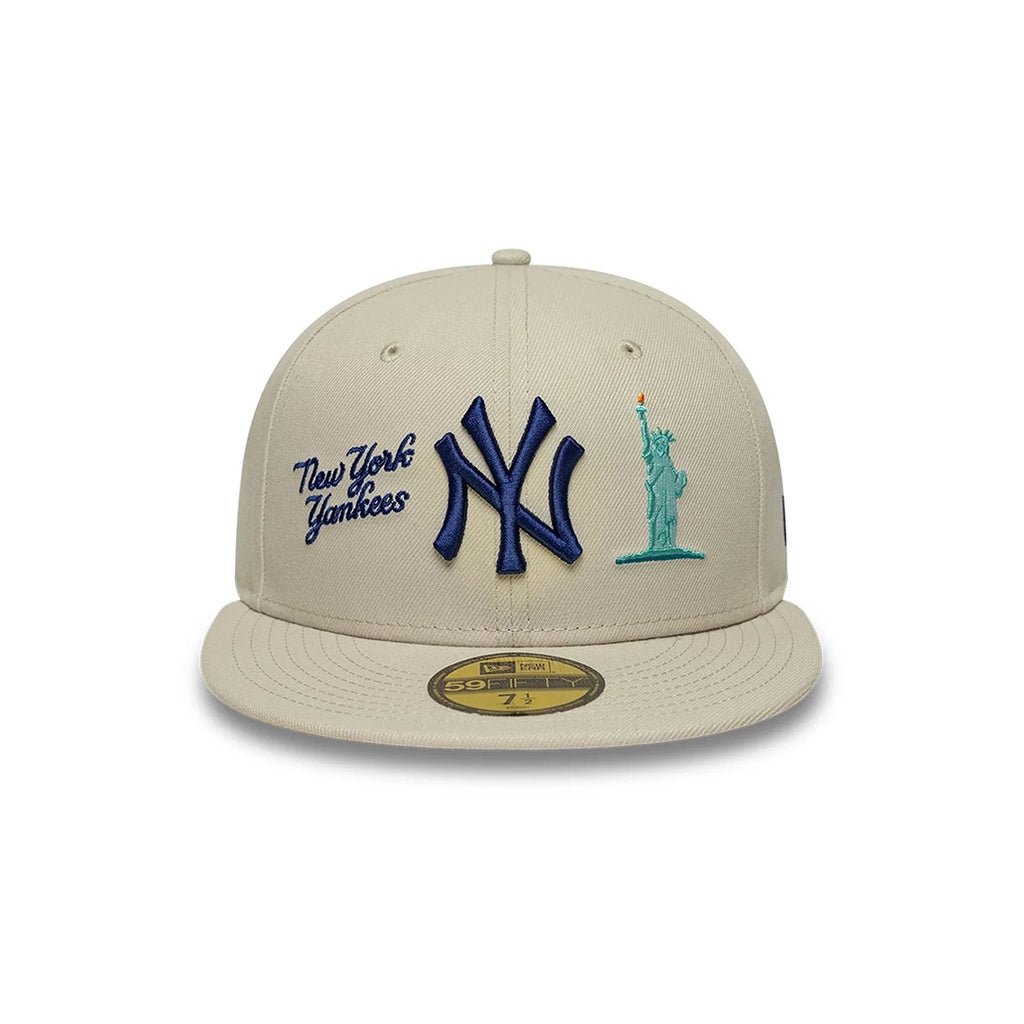 NEW ERA NY Yankees MLB City Icon Light Beige 59FIFTY Fitted Cap