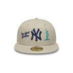 NEW ERA NY Yankees MLB City Icon Light Beige 59FIFTY Fitted Cap