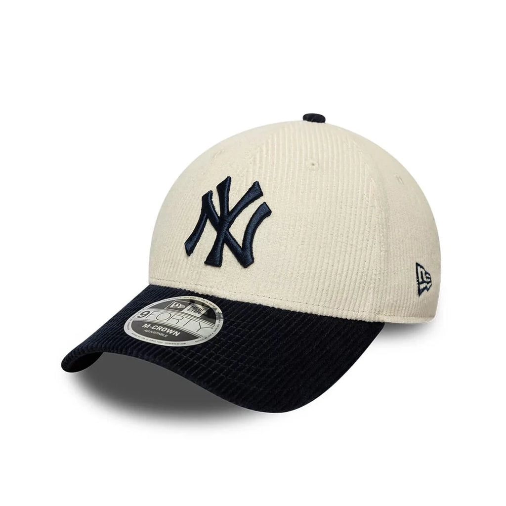 NEW ERA NY Yankees MLB Cord White & Black 9FORTY M-Crown Adjustable Cap 60915978