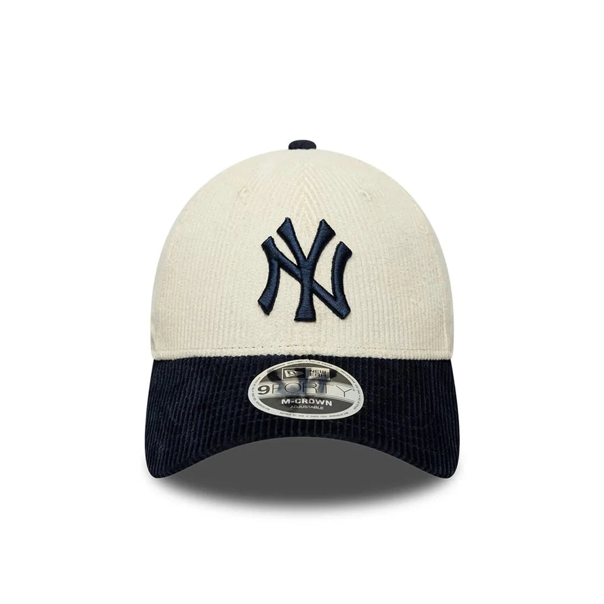 NEW ERA NY Yankees MLB Cord White & Black 9FORTY M-Crown Adjustable Cap 60915978