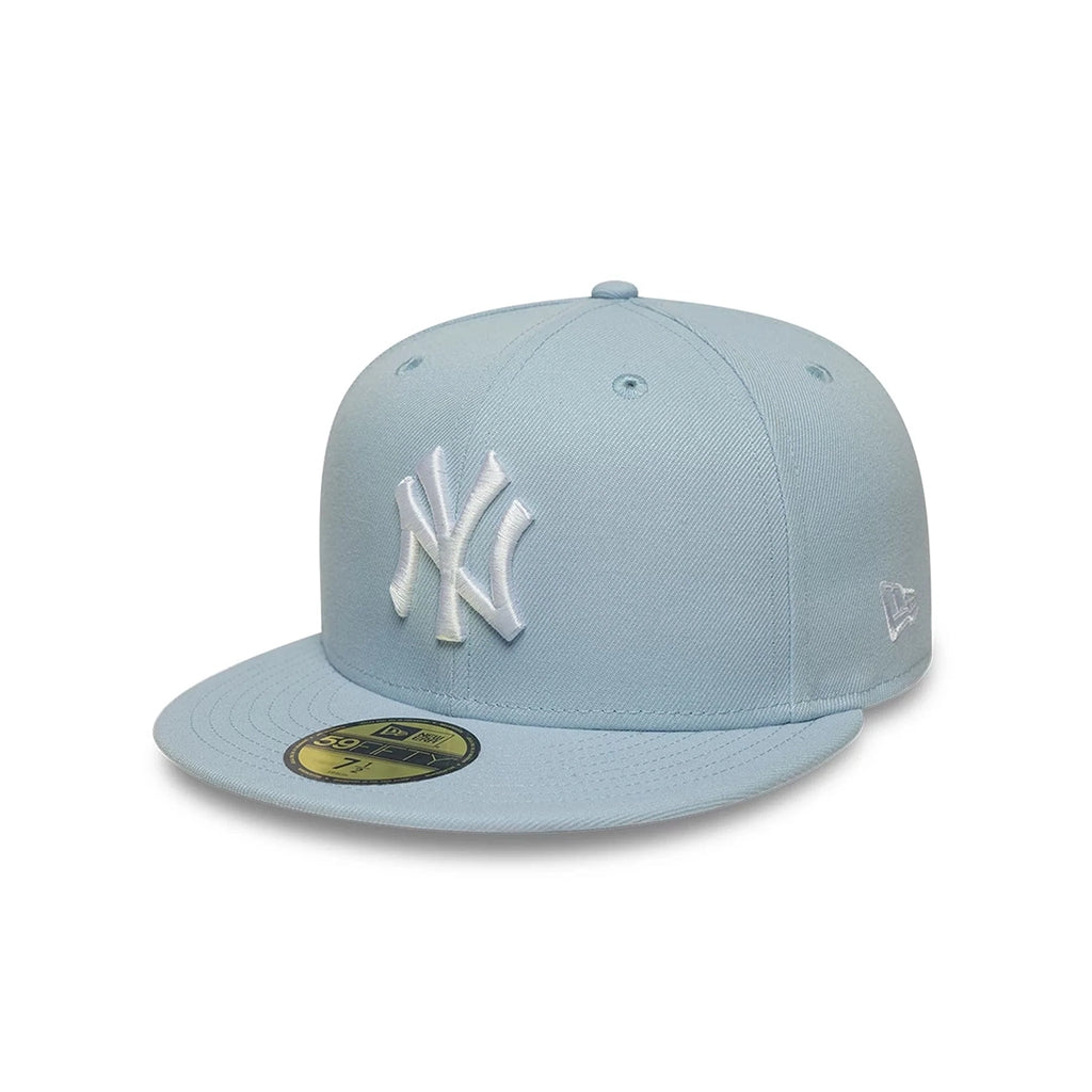 NEW ERA NY Yankees MLB League Essential Pastel Blue 59FIFTY Fitted Cap