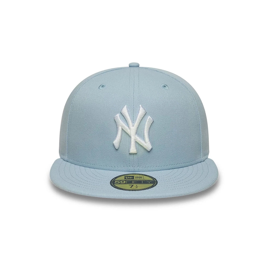 NEW ERA NY Yankees MLB League Essential Pastel Blue 59FIFTY Fitted Cap