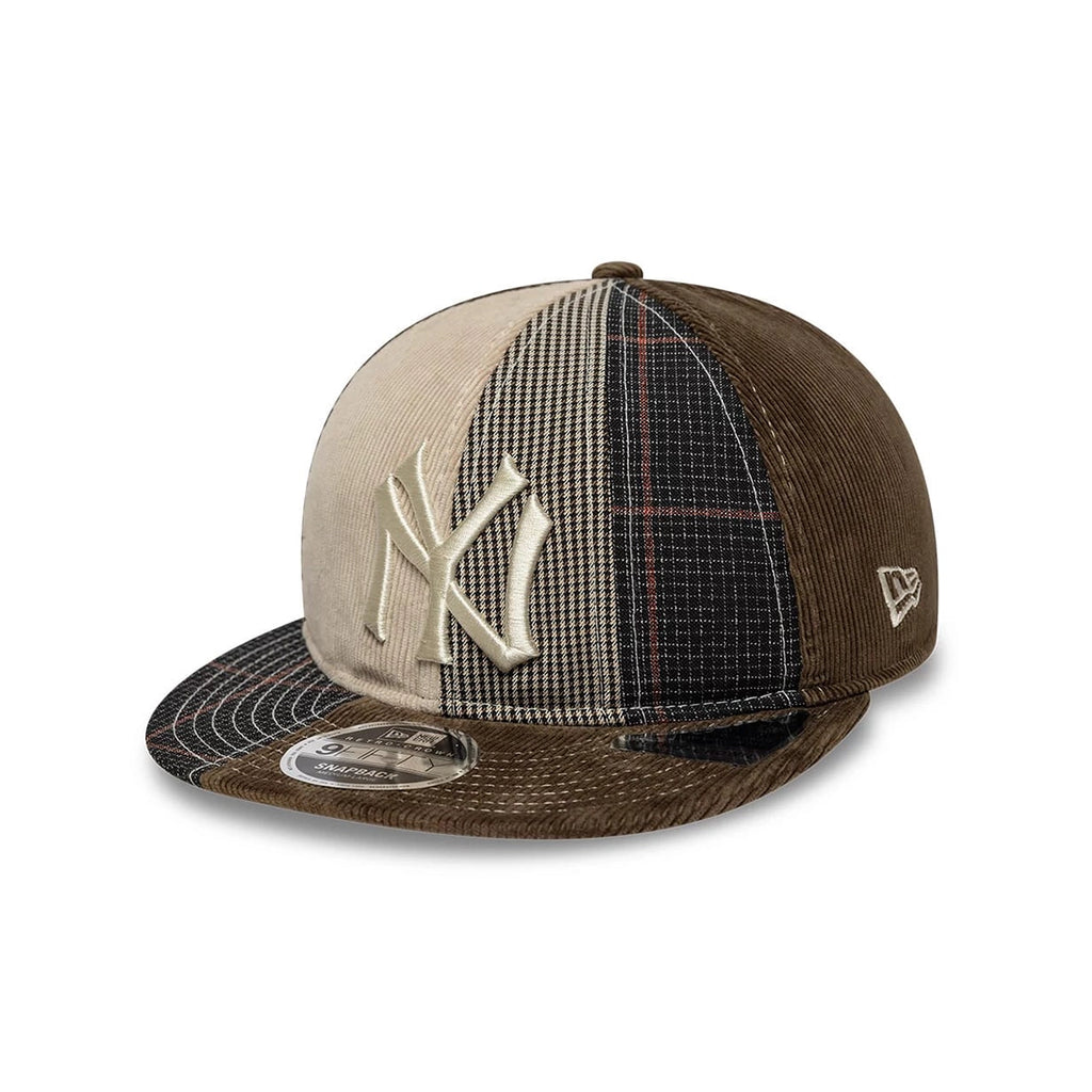 NEW ERA NY Yankees MLB Patchwork Dark Brown Retro Crown 9FIFTY Adjustable Cap 60915803