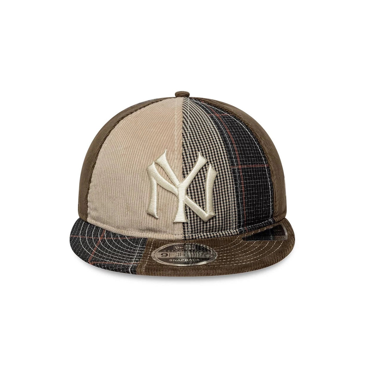 NEW ERA NY Yankees MLB Patchwork Dark Brown Retro Crown 9FIFTY Adjustable Cap 60915803