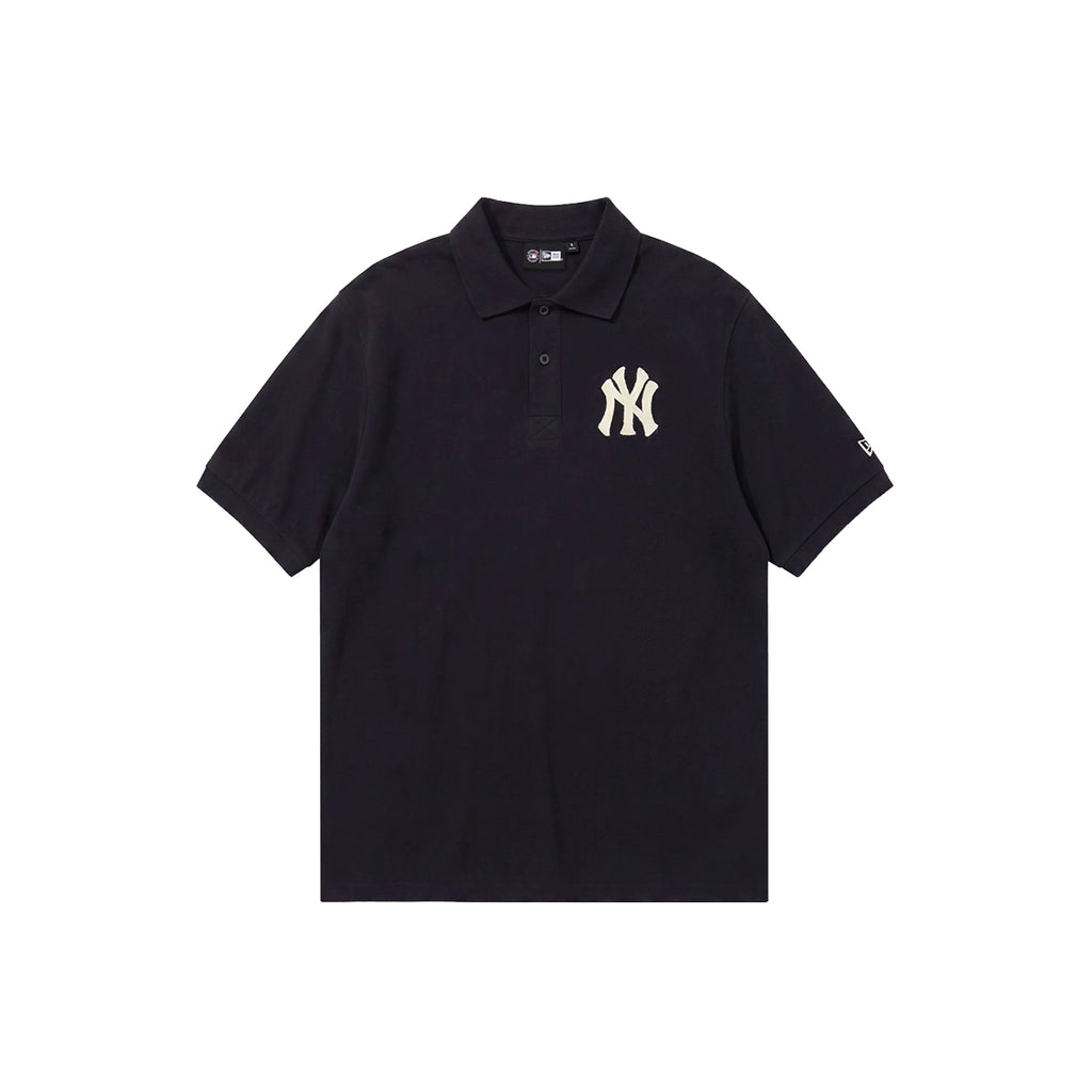 NEW ERA NY Yankees Navy MLB Rib Regular Polo 60856204