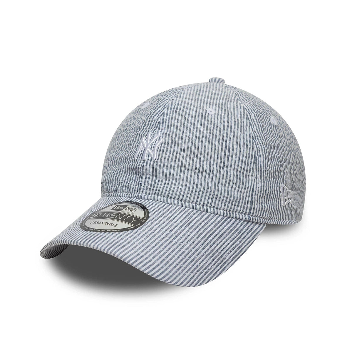 NEW ERA NY Yankees Navy White Seersucker 9TWENTY Cap 60667552