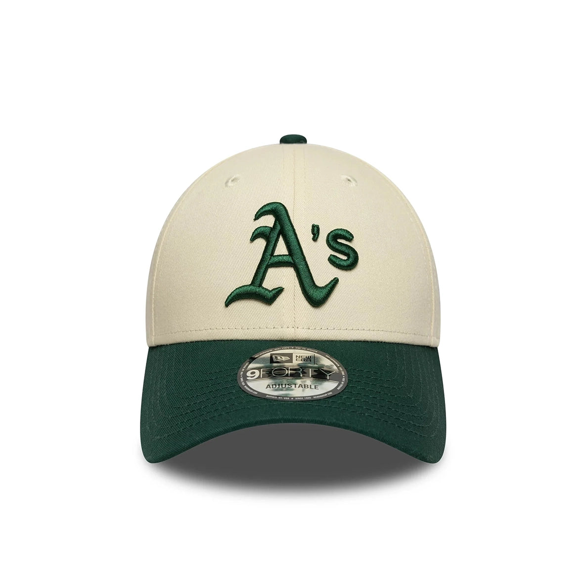 NEW ERA Oakland Athletics Colour Block Cream 9FORTY Adjustable Cap 60595214