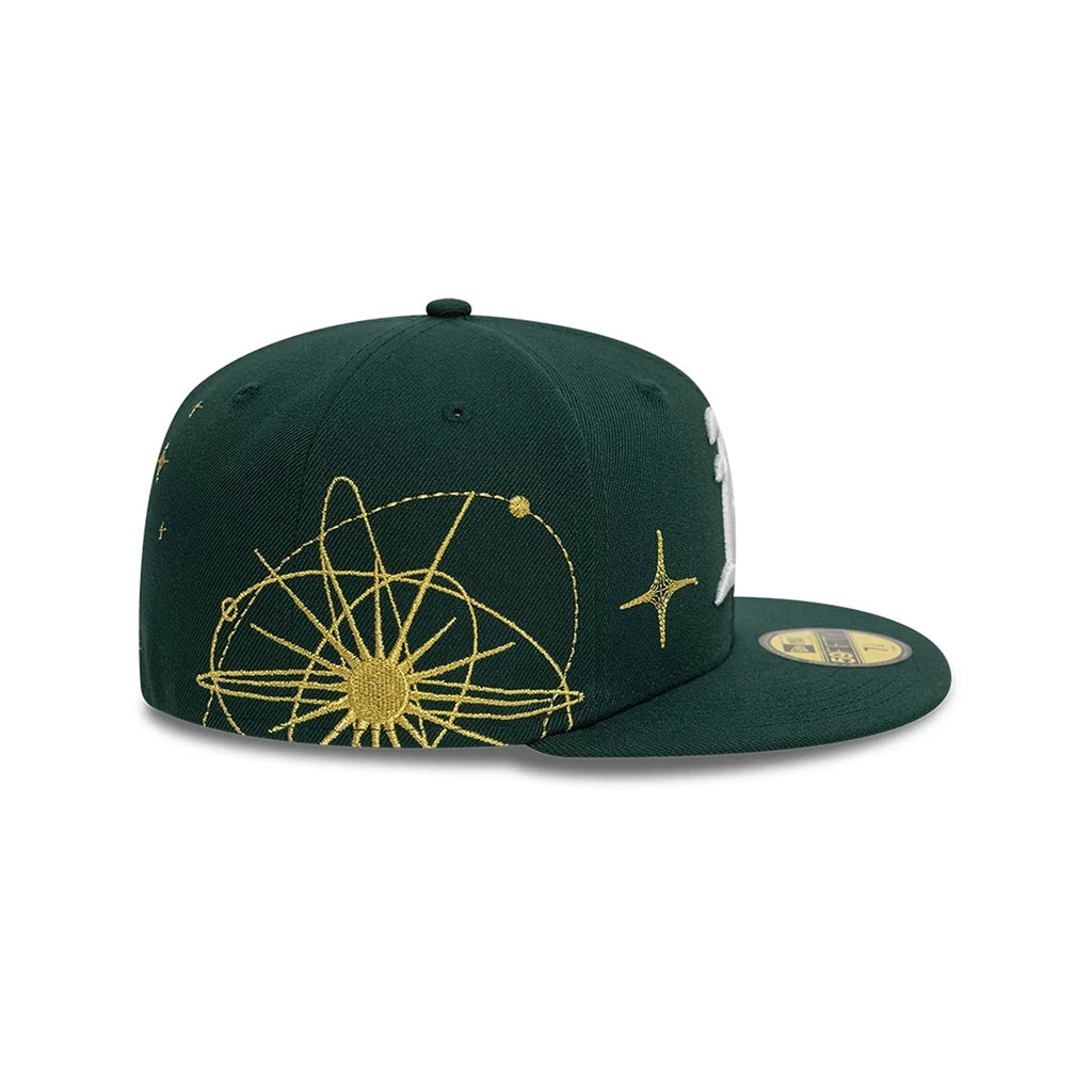 NEW ERA Oakland Athletics Dark Green MLB Zodiac 59FIFTY Fitted Cap 60580490