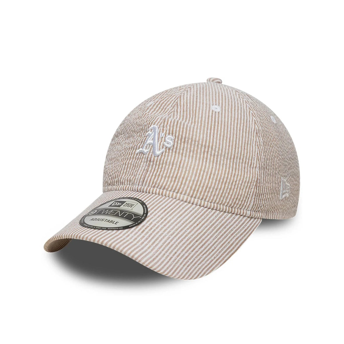 NEW ERA Oakland Athletics Stone White Seersucker 9TWENTY Cap