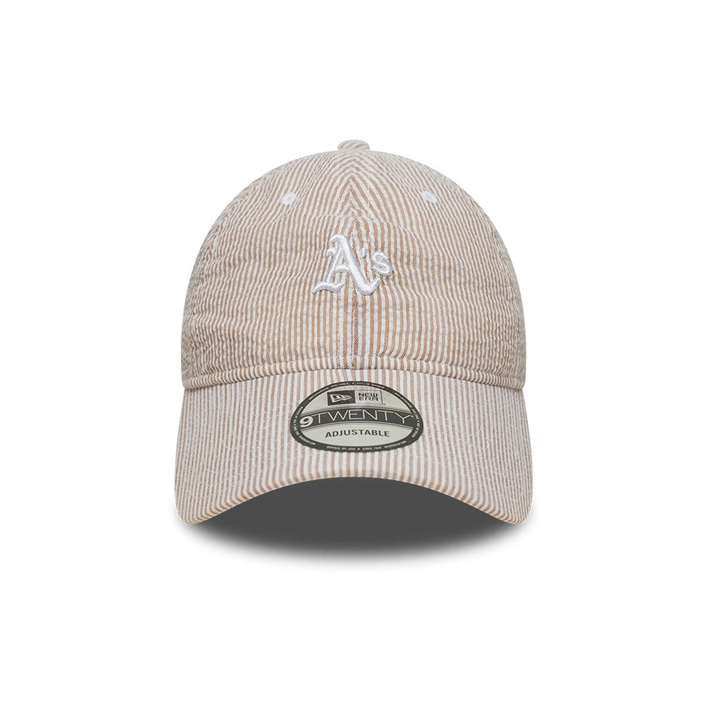 NEW ERA Oakland Athletics Stone White Seersucker 9TWENTY Cap