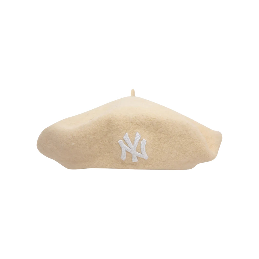 NEW ERA WMNS Wool Beret NY Yankees Beige