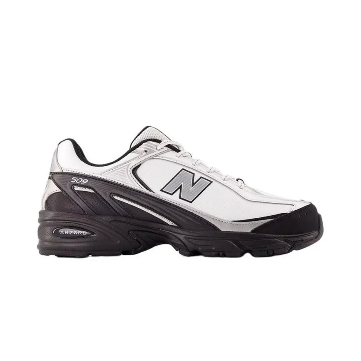 New Balance 509 White Black Silver Metallic U509BW