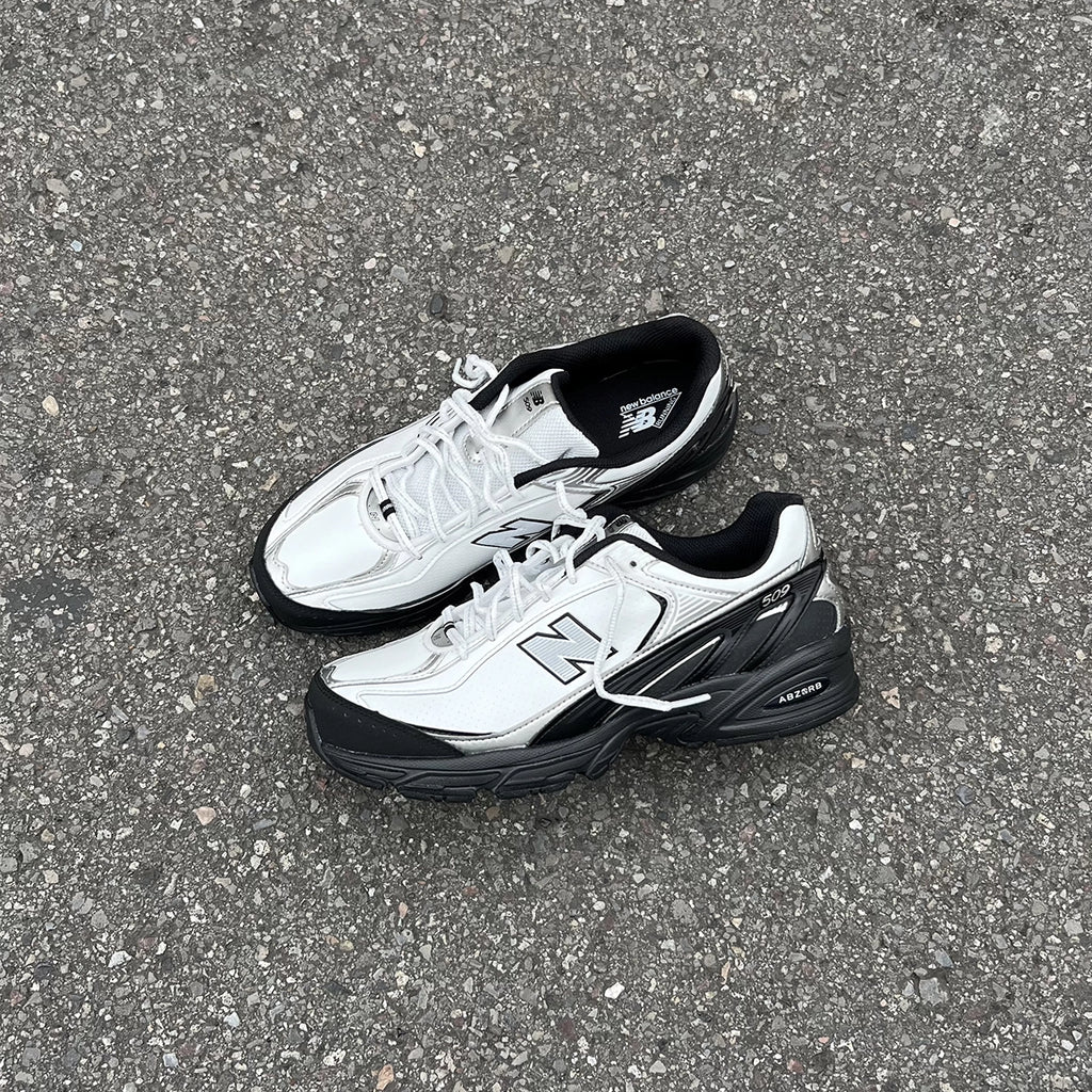 New Balance 509 White Black Silver Metallic U509BW
