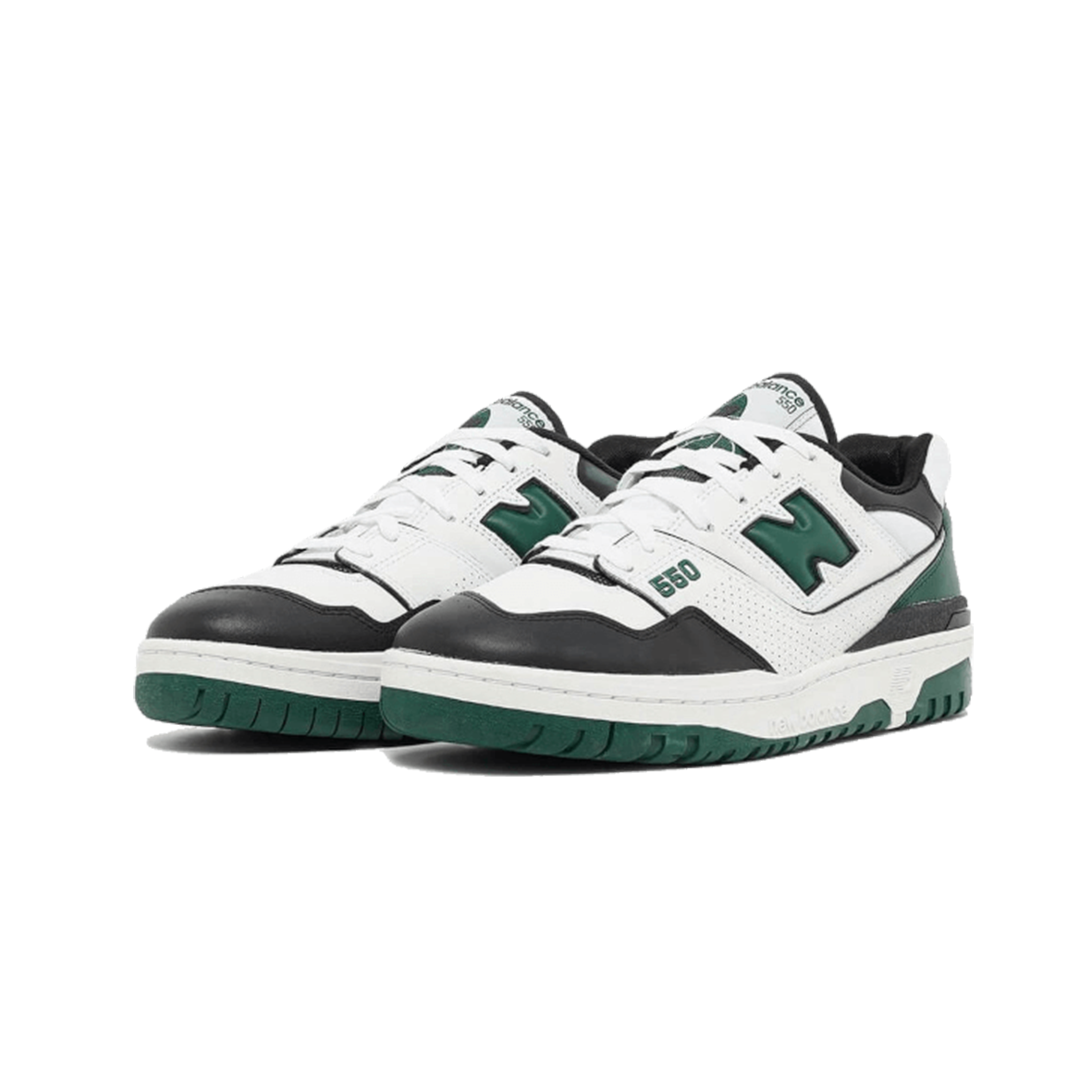 New Balance 550 White Dark Green