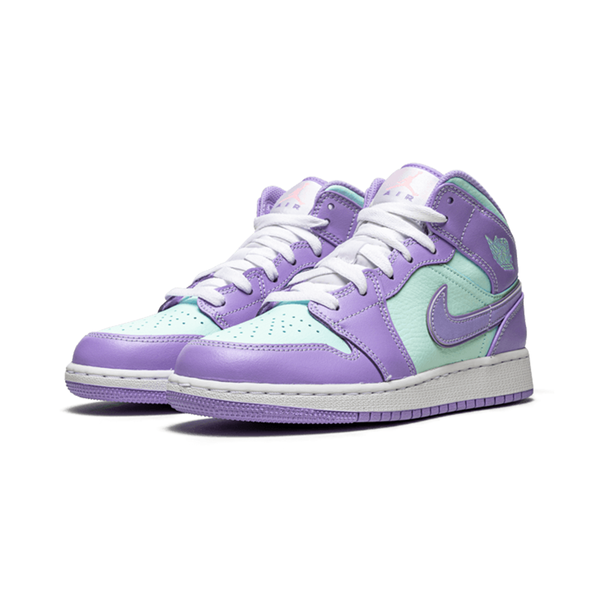 Jordan 1 Mid Purple Aqua