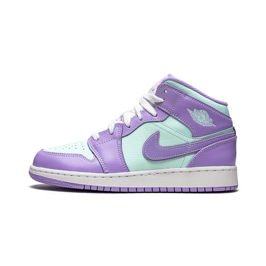 Jordan 1 Mid Purple Aqua