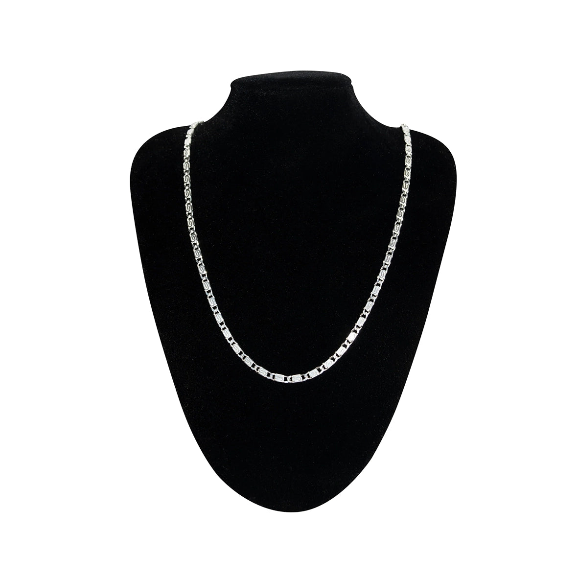 PERK JEWELER S-Curb Chain Necklace 925 Silver