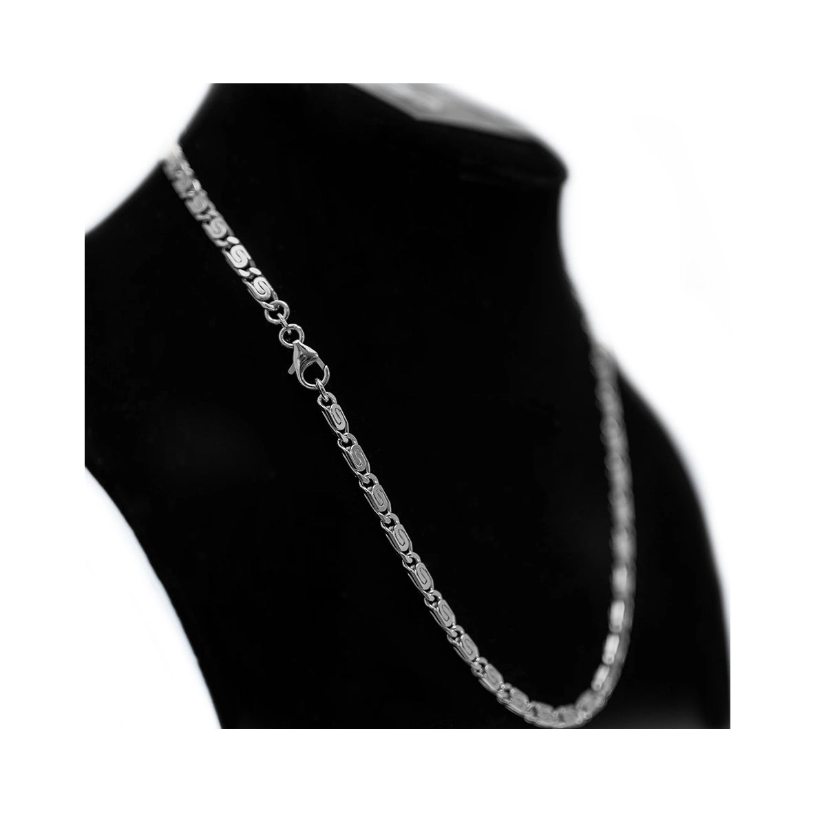PERK JEWELER S-Curb Chain Necklace 925 Silver