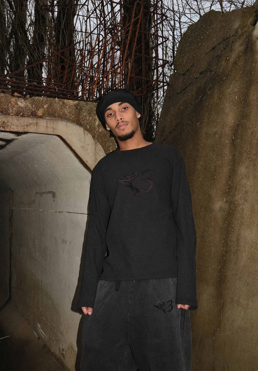 PPSC Heart Logo Waffle Black