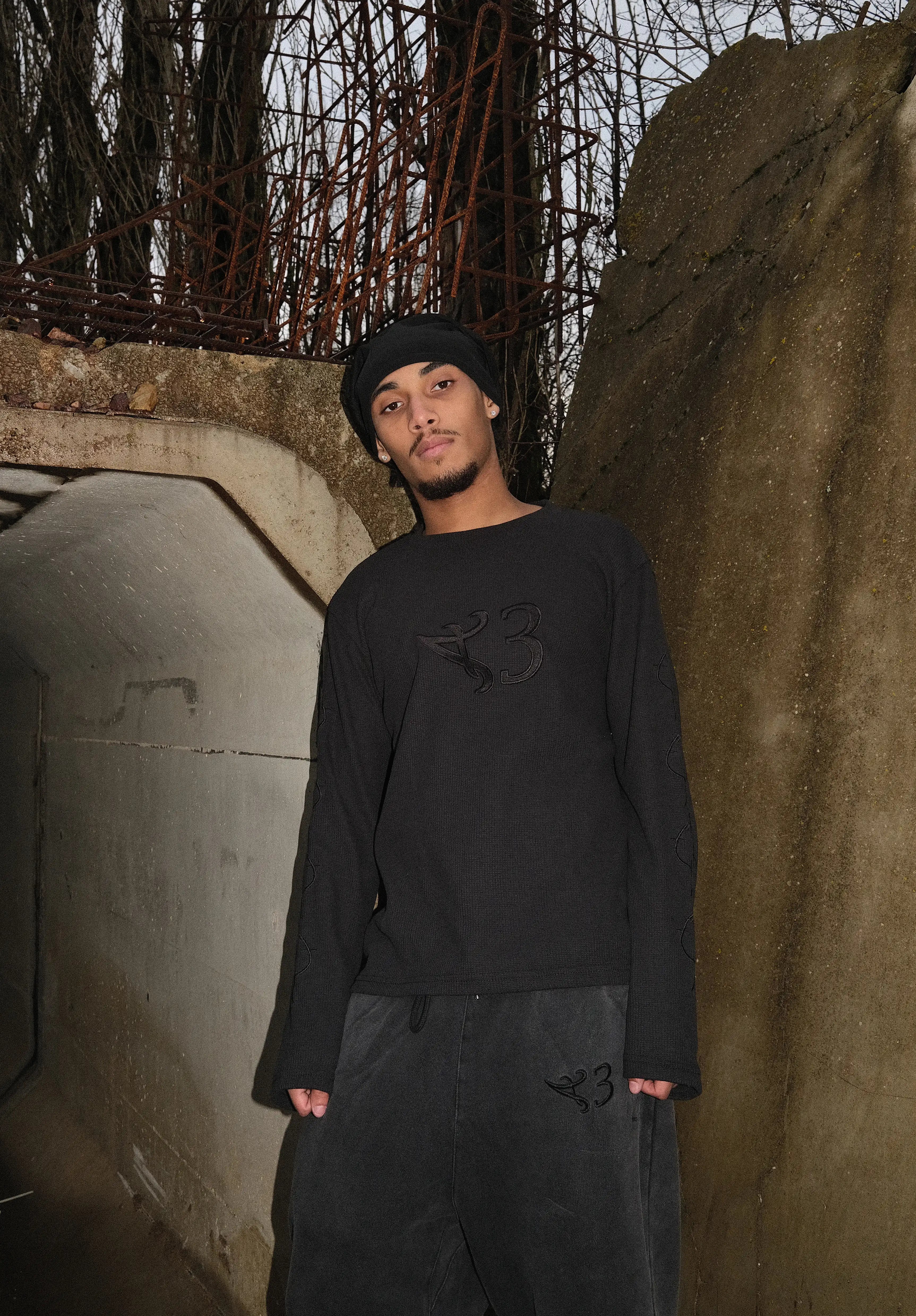 PPSC Heart Logo Waffle Black