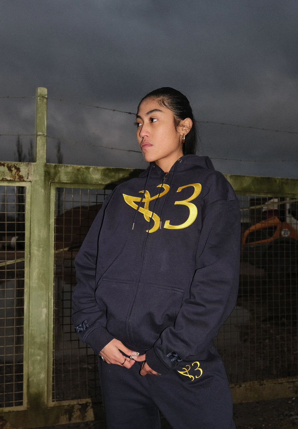 PPSC Heart Logo Zip Hoodie Navy