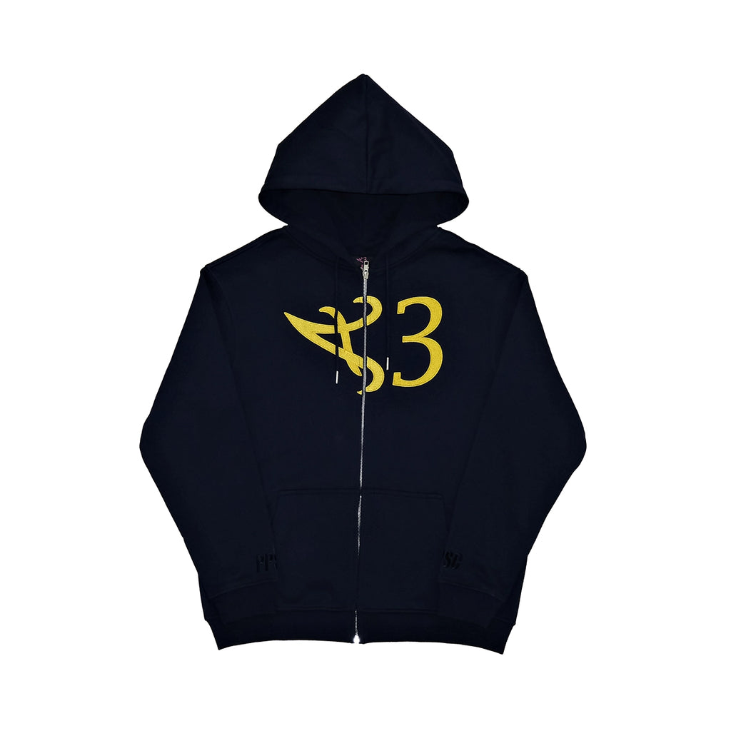 PPSC Heart Logo Zip Hoodie Navy