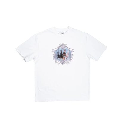 RAVANI Doberman Frame Tee White