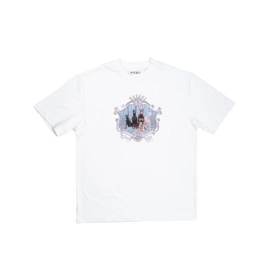 RAVANI Doberman Frame Tee White