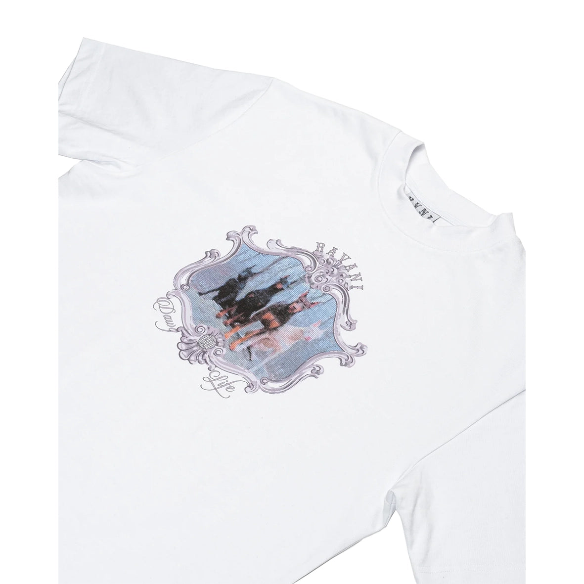 RAVANI Doberman Frame Tee White