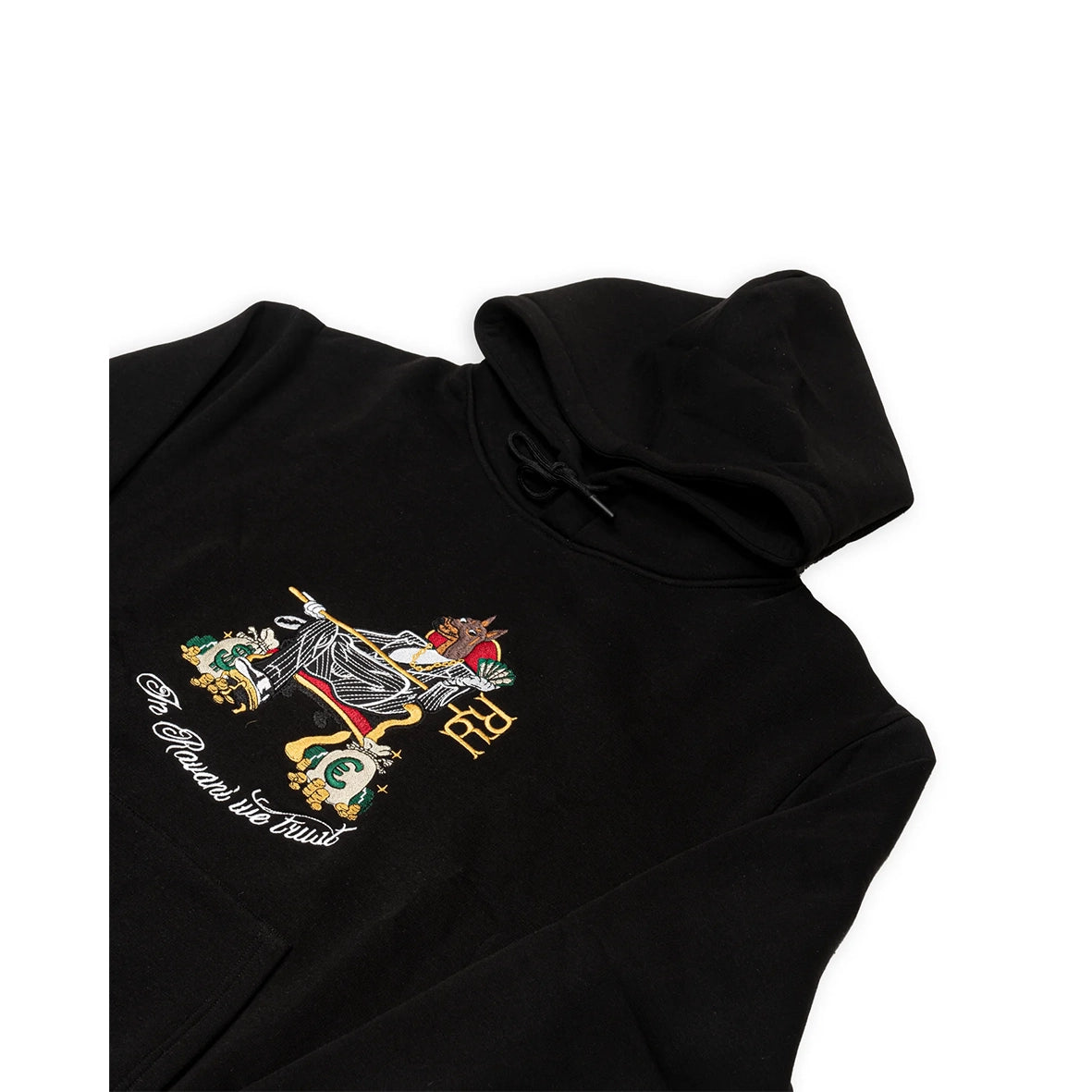 RAVANI Doberman Throne Hoodie Black