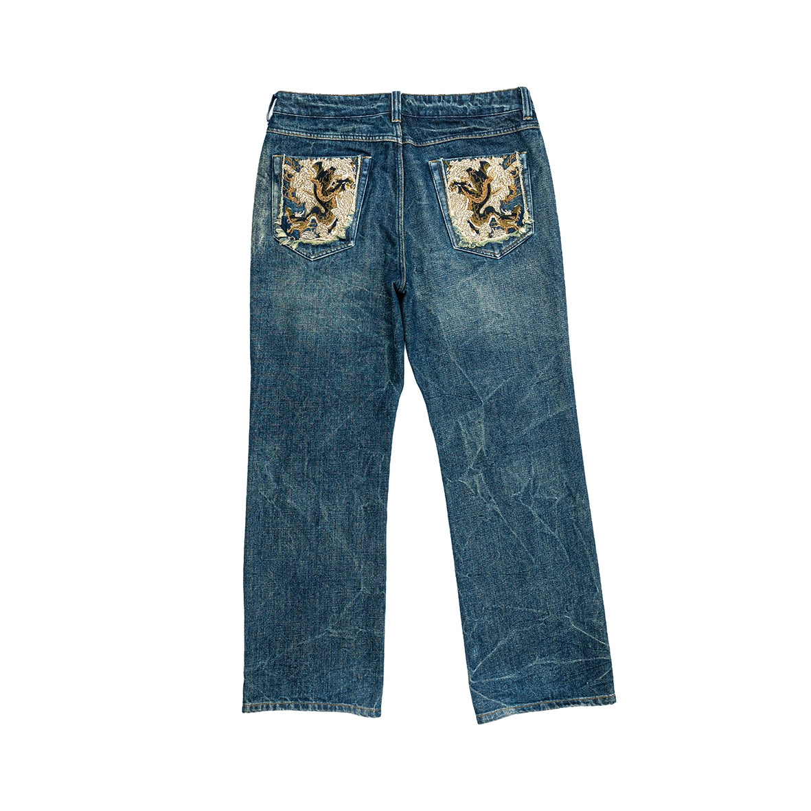 RAVANI Hidden Dragon Blue Denim