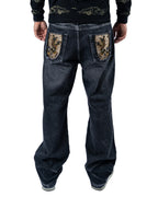 RAVANI Hidden Dragon Grey Denim