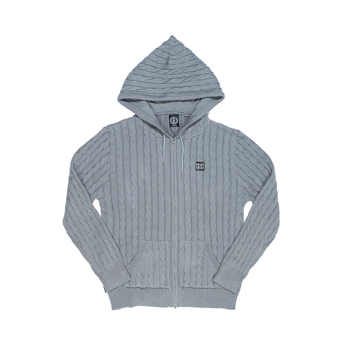 RAVANI Knit Hoodie Grey