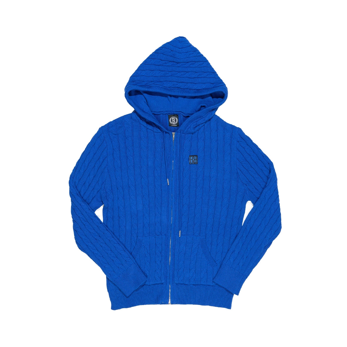 RAVANI Knit Hoodie Indigo Blue