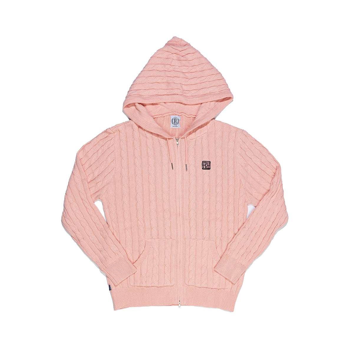 RAVANI Knit Hoodie Pink