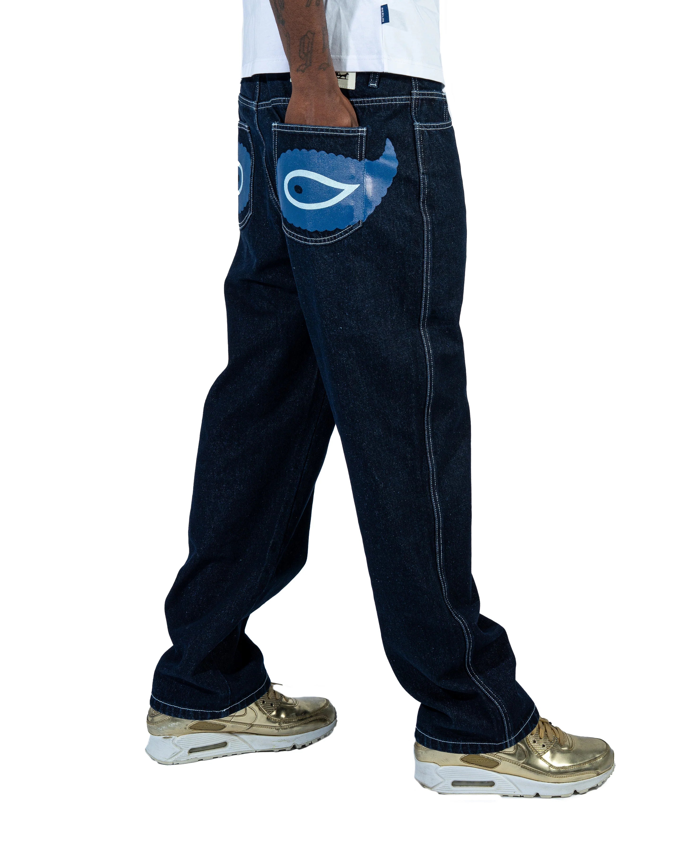 RAVANI Nazar Paisley Denim Navy