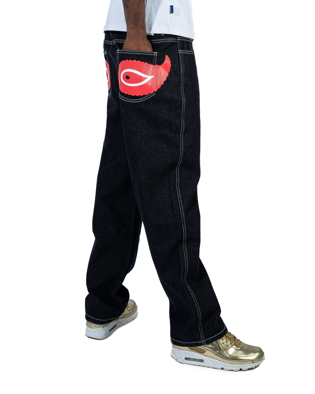 RAVANI Nazar Paisley Denim Red