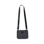 RAVANI RR Jacquard Monogram Shoulder Bag Grey