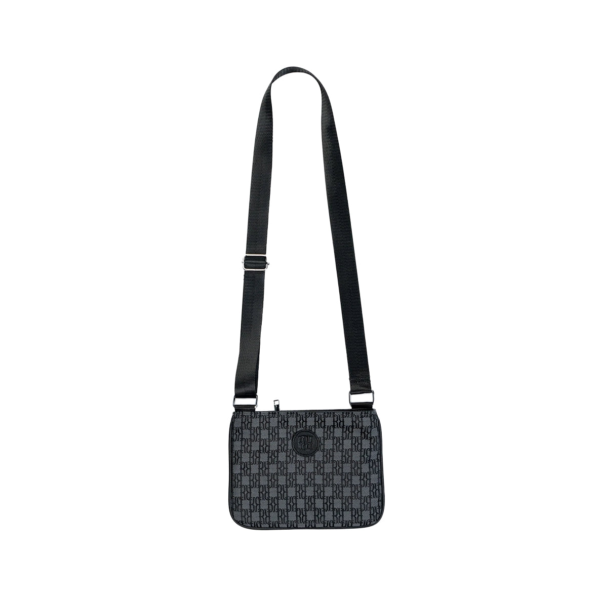 RAVANI RR Jacquard Monogram Shoulder Bag Grey