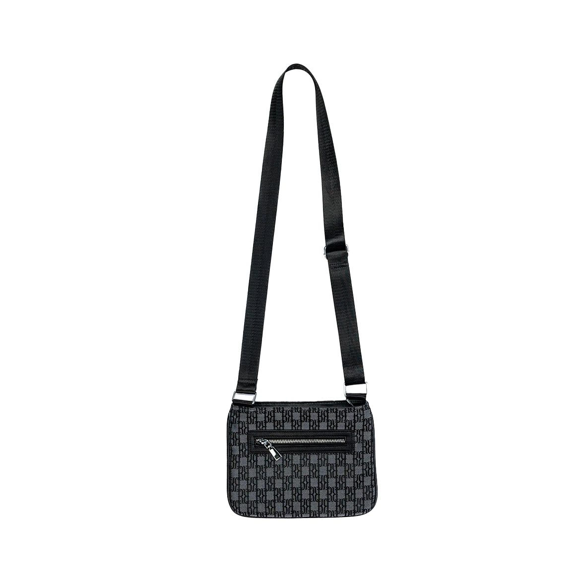 RAVANI RR Jacquard Monogram Shoulder Bag Grey