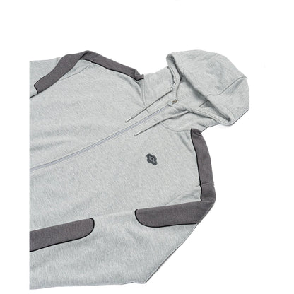 RAVANI Raze Panel Hoodie Heather Grey