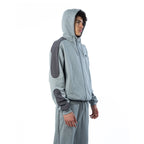 RAVANI Raze Panel Hoodie Heather Grey